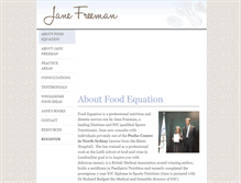 Tablet Screenshot of foodequation.com